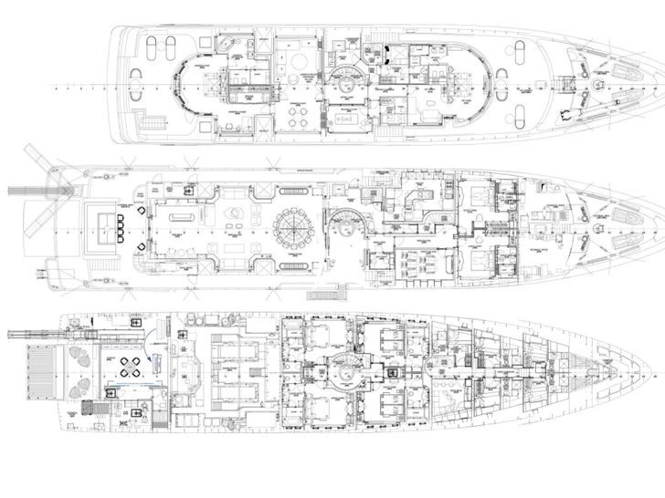 AELIA Benetti 56m - interior layout AELIA Benetti 56m - interior layout