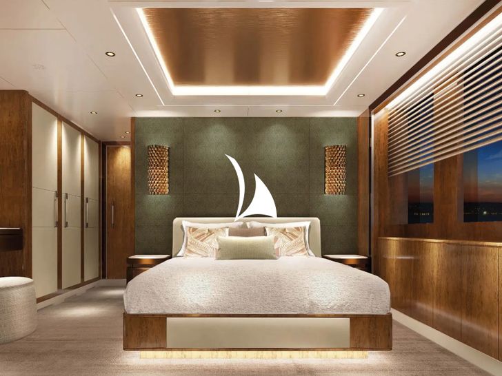 AELIA Benetti 56m - master cabin AELIA Benetti 56m - master cabin