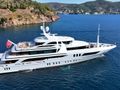 AELIA Benetti 56m - side profile anchored AELIA Benetti 56m - side profile anchored