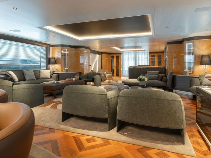 AELIA Benetti 56m - main saloon lounge AELIA Benetti 56m - main saloon lounge
