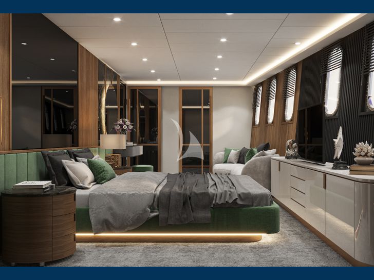 AETERNA Radez Custom Yacht 53m VIP cabin 1