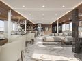 AETERNA Radez Custom Yacht 53m indoor dining area and saloon