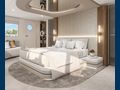 AETERNA Radez Custom Yacht 53m master cabin bed