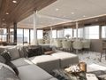AETERNA Radez Custom Yacht 53m saloon seating area
