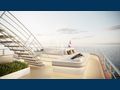 AETERNA Radez Custom Yacht 53m sky deck aft with jacuzzi