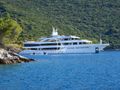 AETERNA Radez Custom Yacht 53m - anchored near an island AETERNA Radez Custom Yacht 53m - anchored near an island