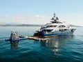 YOU Heesen 55m - anchored with the water toys YOU Heesen 55m - anchored with the water toys