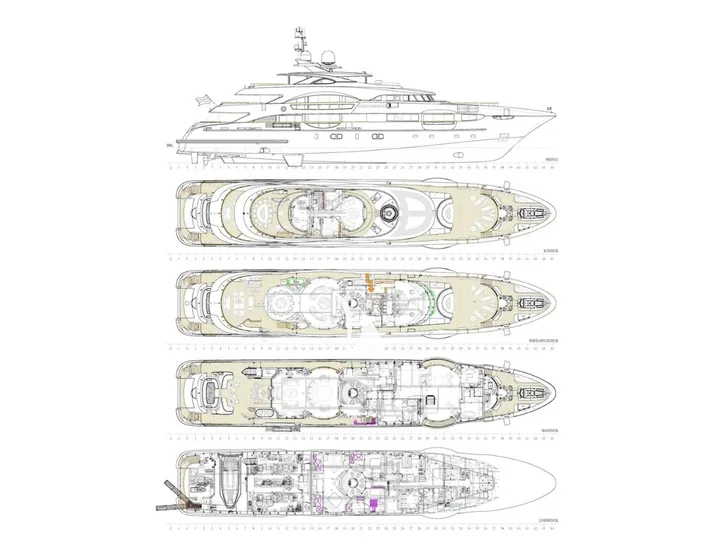 YOU Heesen 55m - layout YOU Heesen 55m - layout