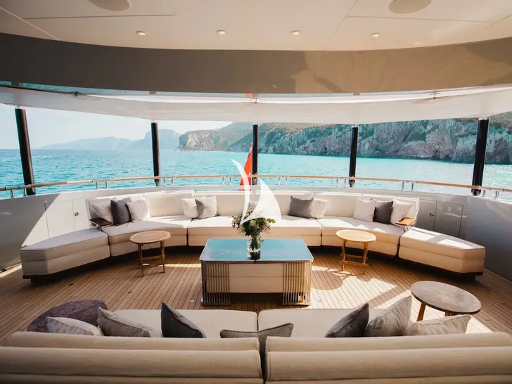 YOU Heesen 55m - sky deck aft lounge YOU Heesen 55m - sky deck aft lounge