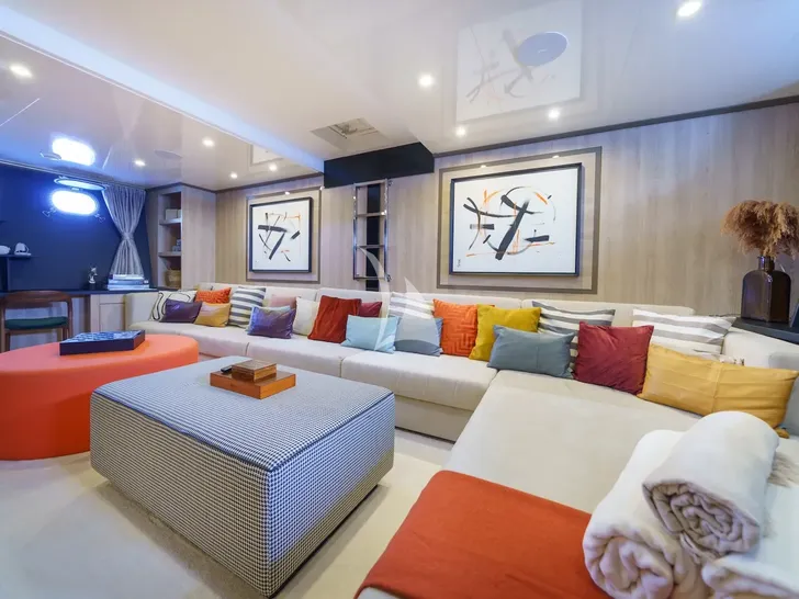 AGAPE ROSE Custom Yacht 48m - media room AGAPE ROSE Custom Yacht 48m - media room