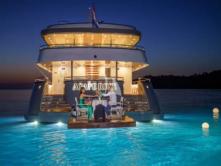 AGAPE ROSE Custom Yacht 48m - swim platform AGAPE ROSE Custom Yacht 48m - swim platform
