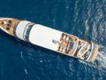 AGAPE ROSE Custom Yacht 48m - top aerial shot cruising AGAPE ROSE Custom Yacht 48m - top aerial shot cruising