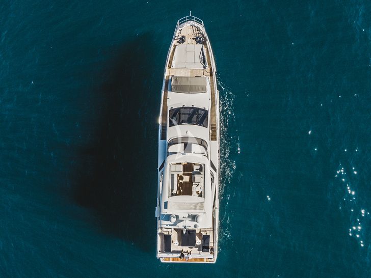 AGIO Azimut Grande 27M aerial top shot AGIO Azimut Grande 27M aerial top shot
