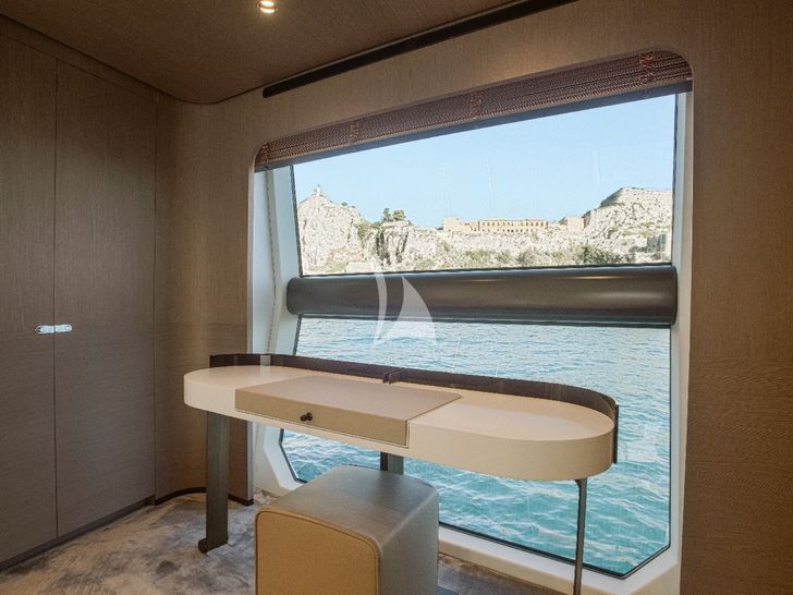AGIO Azimut Grande 27M master cabin working area AGIO Azimut Grande 27M master cabin working area