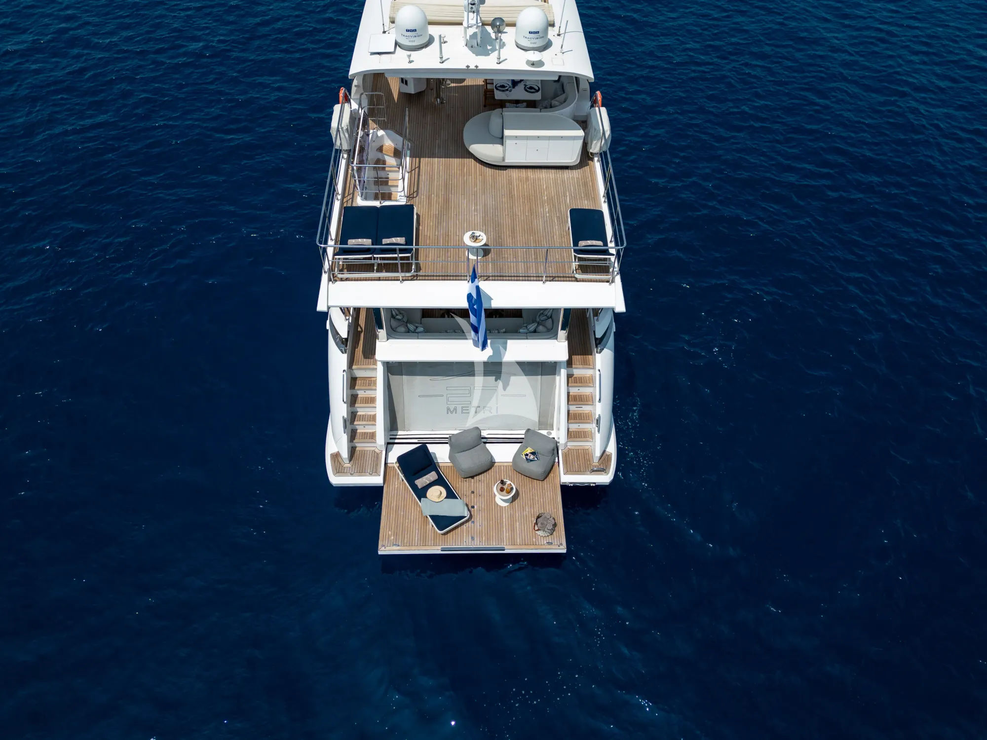 AGIO Azimut Grande 27m - aft shot