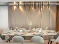 AGIO Azimut Grande 27m - indoor dining set up AGIO Azimut Grande 27m - indoor dining set up