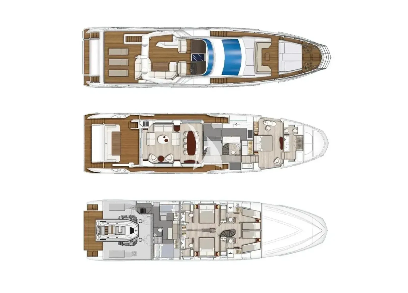 AGIO Azimut Grande 27m - layout