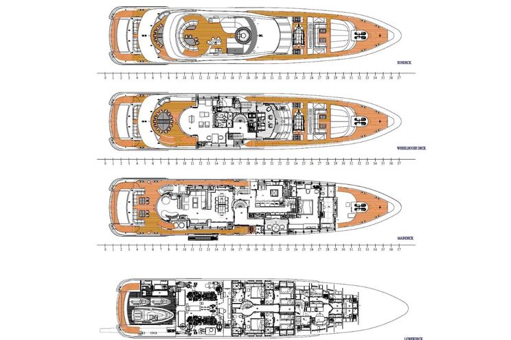 Layout for AGRAM Heesen 4400 - layout