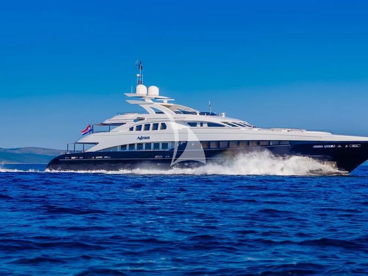 AGRAM Heesen 4400 - side profile cruising AGRAM Heesen 4400 - side profile cruising