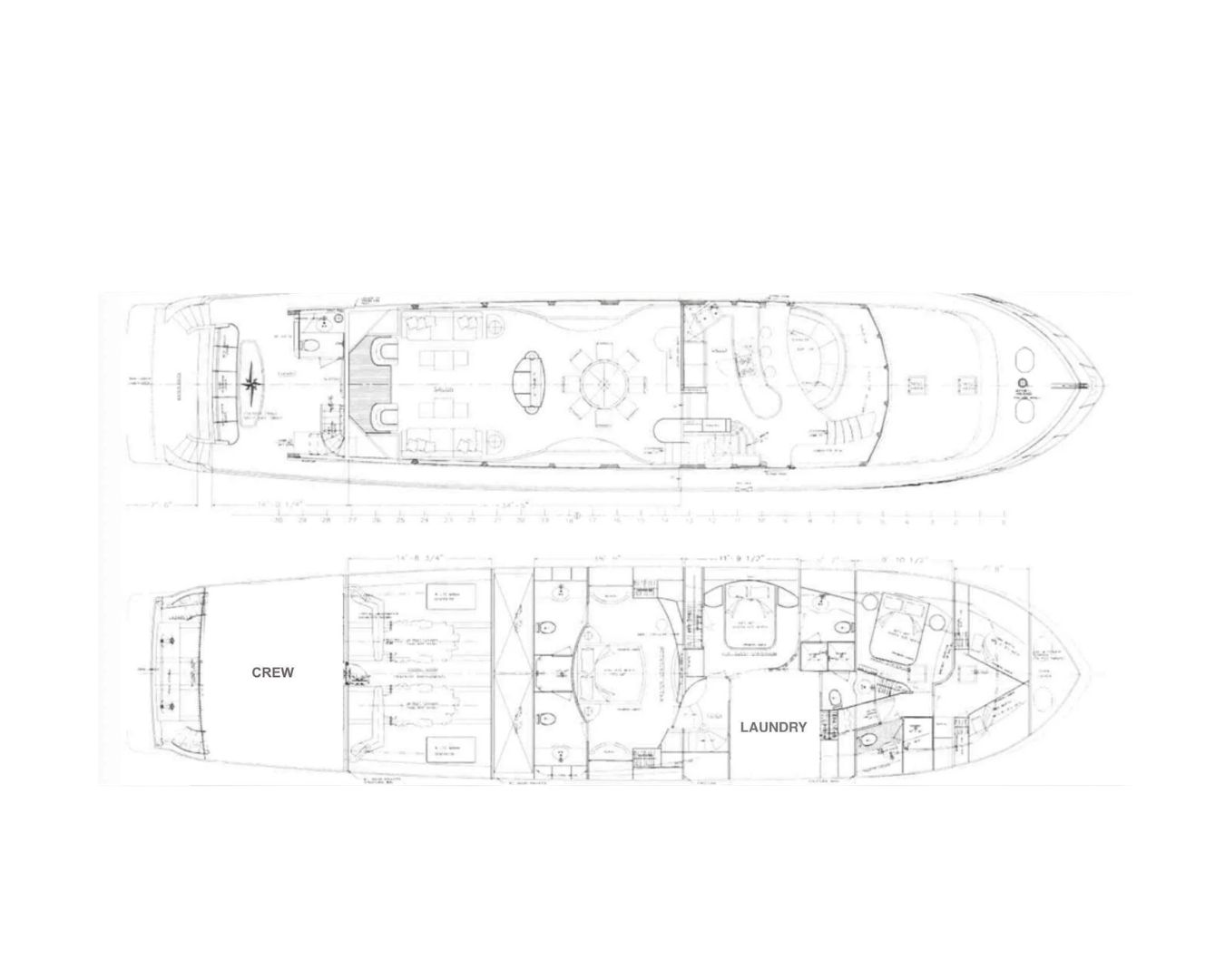 Layout for A GREAT ESCAPE Ocean Alexander 102 - cabin
