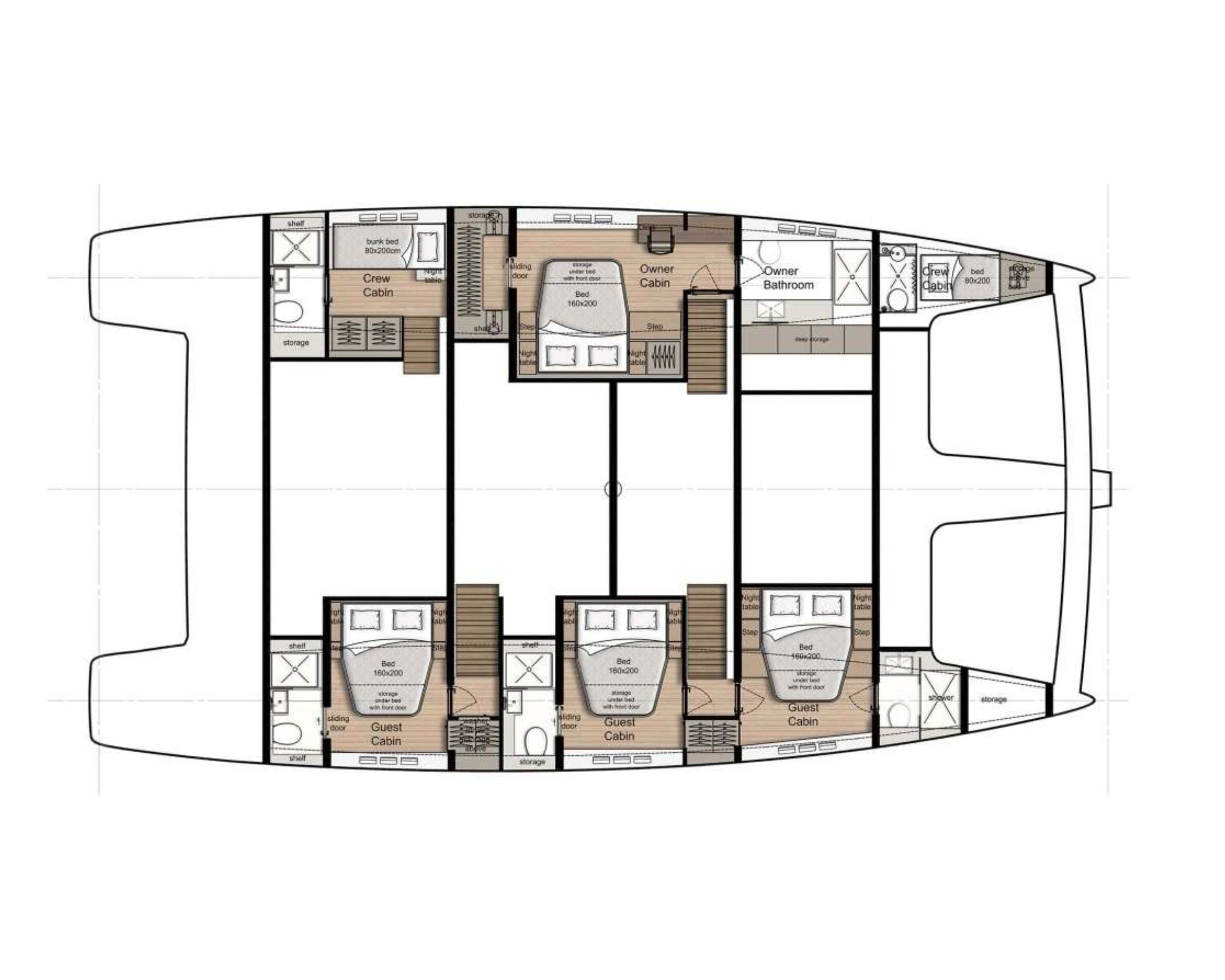 Layout for AHALYA Sunreef 60 - layout fin