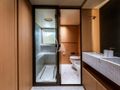 AKIRA Sanlorenzo SD90 - master cabin toilet and shower area AKIRA Sanlorenzo SD90 - master cabin toilet and shower area