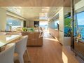 SQUALO Sanlorenzo SL86 - saloon dining SQUALO Sanlorenzo SL86 - saloon dining