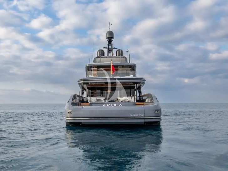 AKULA Baglietto T52 - aft view AKULA Baglietto T52 - aft view