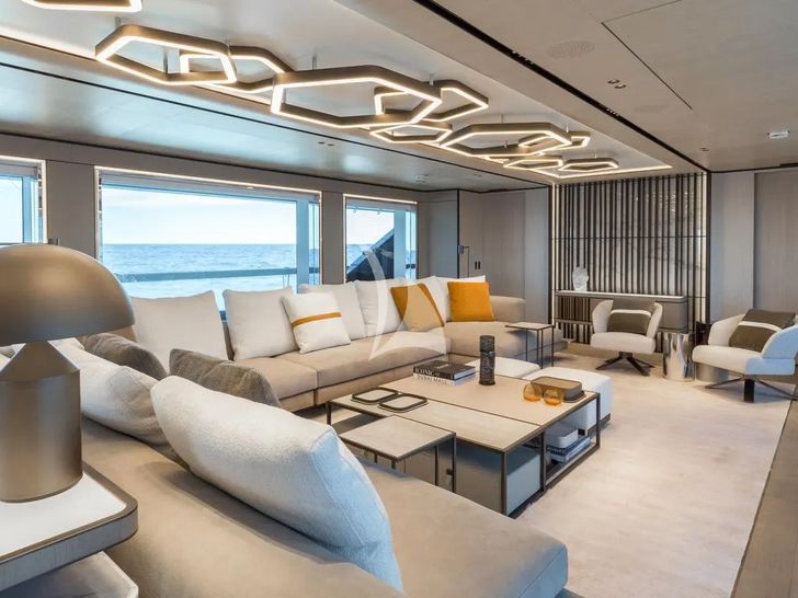 AKULA Baglietto T52 - main saloon seating AKULA Baglietto T52 - main saloon seating