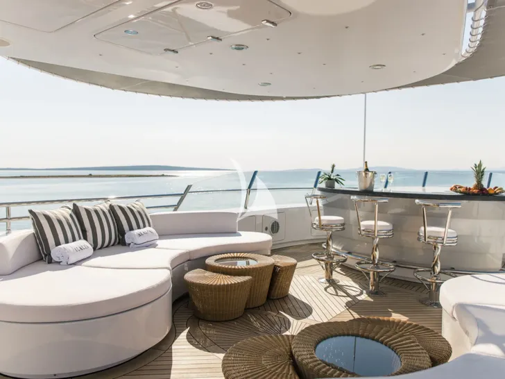 ALALYA ISA 47m - sun deck bar and lounge ALALYA ISA 47m - sun deck bar and lounge