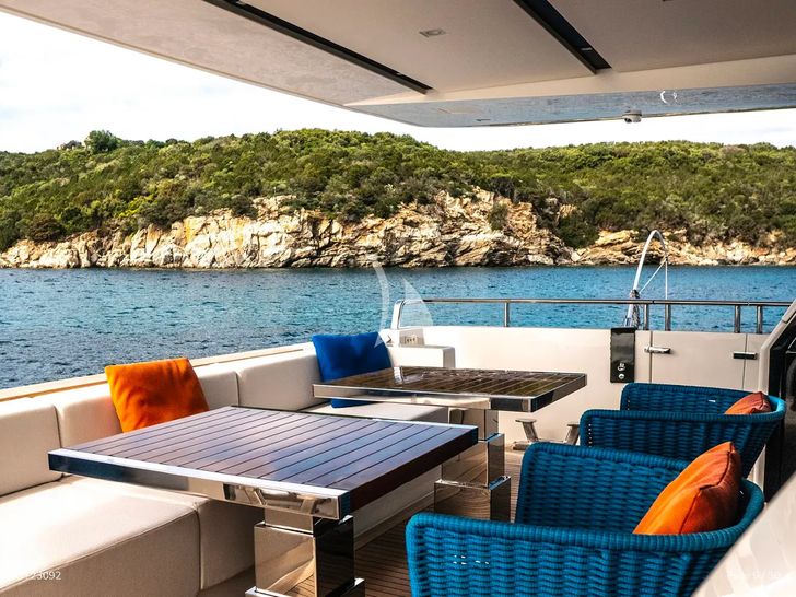 ALEIN Sanlorenzo SL96 - aft deck lounge ALEIN Sanlorenzo SL96 - aft deck lounge