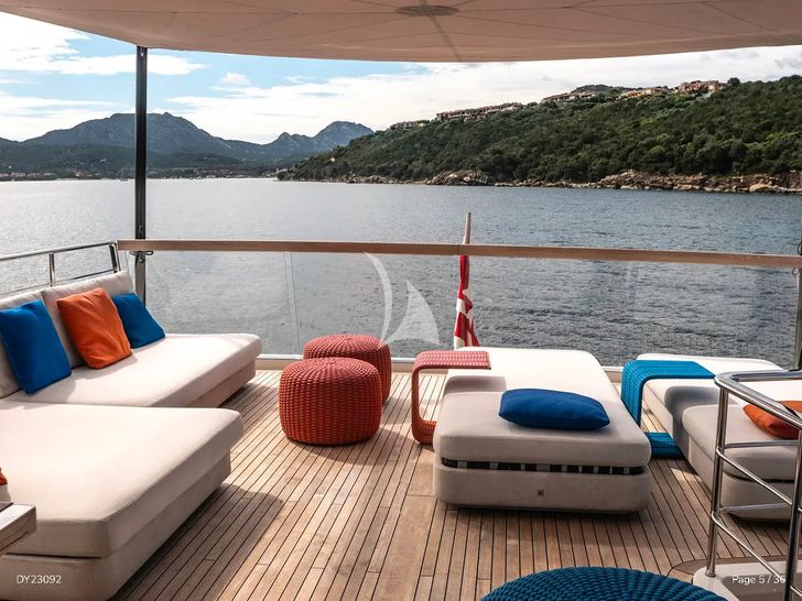 ALEIN Sanlorenzo SL96 - sundeck aft lounge ALEIN Sanlorenzo SL96 - sundeck aft lounge