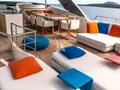ALEIN Sanlorenzo SL96 - sundeck lounge and alfresco dining area ALEIN Sanlorenzo SL96 - sundeck lounge and alfresco dining area
