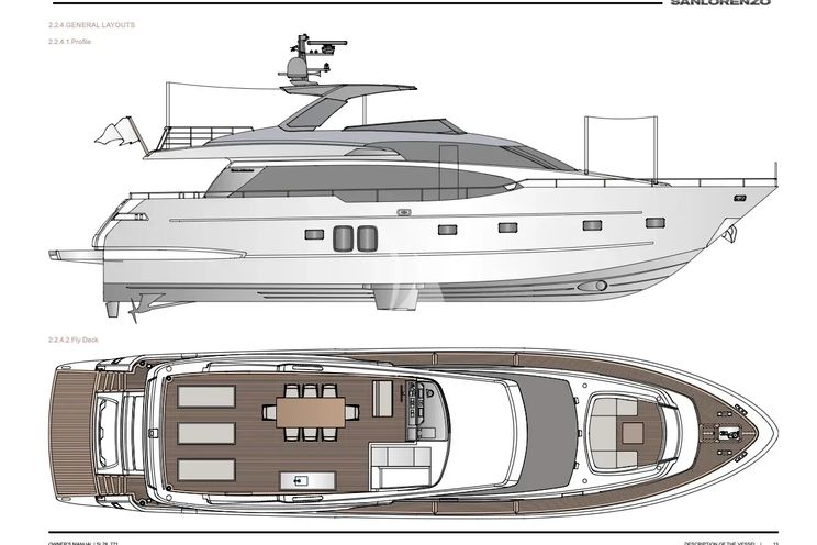 Layout for ALEXANDER M San Lorenzo SL78 - exterior layout