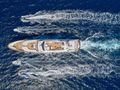 ALEXANDRA Benetti Golden Bay 50m - top aerial shot cruising ALEXANDRA Benetti Golden Bay 50m - top aerial shot cruising