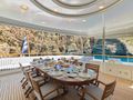 ALEXANDRA Benetti Golden Bay 50m - sky deck aft dining area ALEXANDRA Benetti Golden Bay 50m - sky deck aft dining area