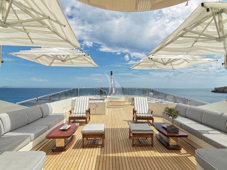 ALEXANDRA Benetti Golden Bay 50m - sundeck lounge ALEXANDRA Benetti Golden Bay 50m - sundeck lounge