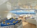 ALEXANDRA Benetti Golden Bay 50m - sundeck dining area ALEXANDRA Benetti Golden Bay 50m - sundeck dining area