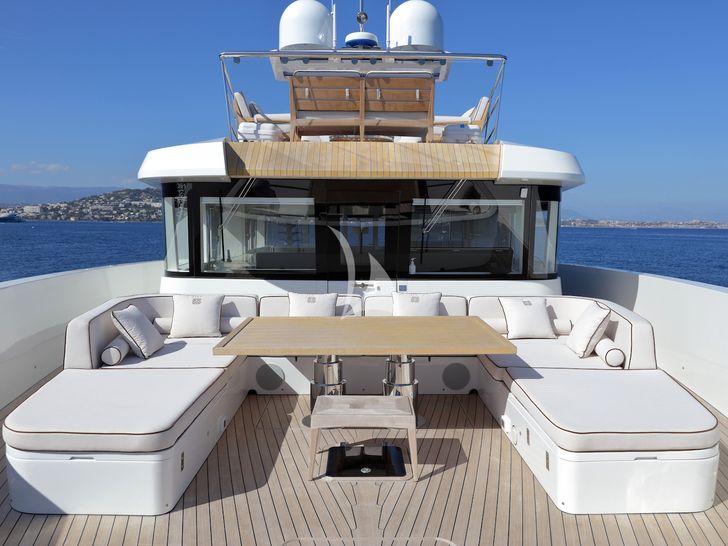 ALEXANDRA Wally Ace 27m foredeck lounge ALEXANDRA Wally Ace 27m foredeck lounge