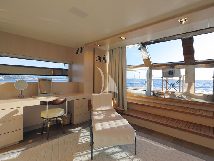 ALEXANDRA Wally Ace 27m master cabin vanity area ALEXANDRA Wally Ace 27m master cabin vanity area