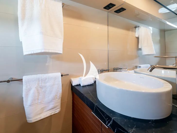 ALFA Posillipo Technema 80 VIP cabin bathroom ALFA Posillipo Technema 80 VIP cabin bathroom