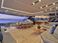 ALINA Fountaine Pajot Power 80 - aft cockpit dining area ALINA Fountaine Pajot Power 80 - aft cockpit dining area
