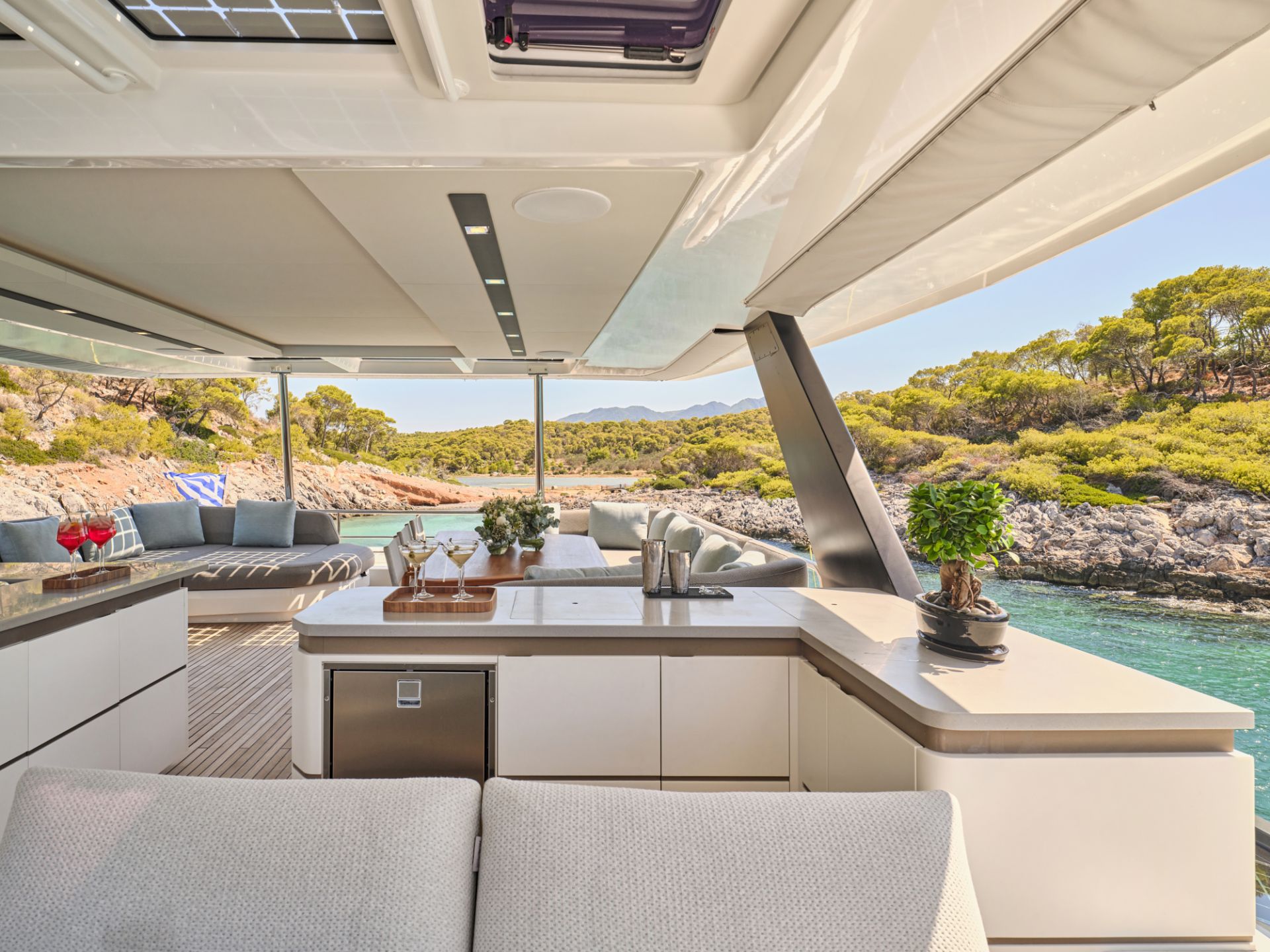 Charter Yacht ALINA - Fountaine Pajot Power 80 - 5 Cabins - Athens - Mykonos - Paros - Cyclades - Greece