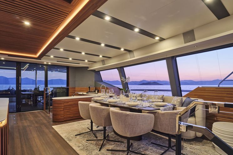 Charter Yacht ALINA - Fountaine Pajot Power 80 - 5 Cabins - Athens - Mykonos - Paros - Cyclades - Greece