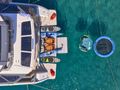 ALINA Fountaine Pajot Power 80 - water toys and aft platform ALINA Fountaine Pajot Power 80 - water toys and aft platform