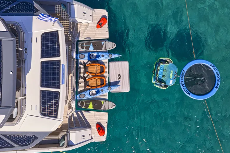 Charter Yacht ALINA - Fountaine Pajot Power 80 - 5 Cabins - Athens - Mykonos - Paros - Cyclades - Greece