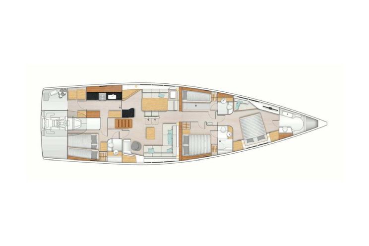 Layout for ALIZEE Hanse 675 - layout