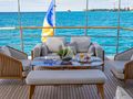 ALLORA Benetti 121 - sky deck aft seating area ALLORA Benetti 121 - sky deck aft seating area