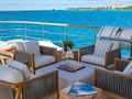 ALLORA Benetti 121 - sun deck seating area ALLORA Benetti 121 - sun deck seating area