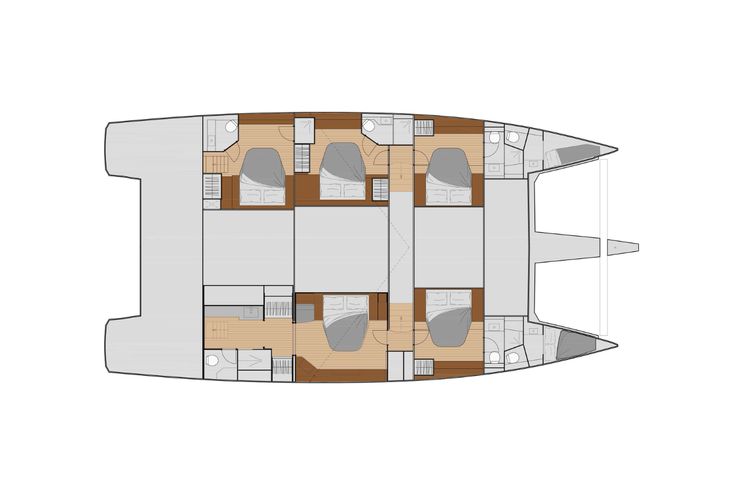 Layout for ALMA Fountaine Pajot Samana 59 - layout